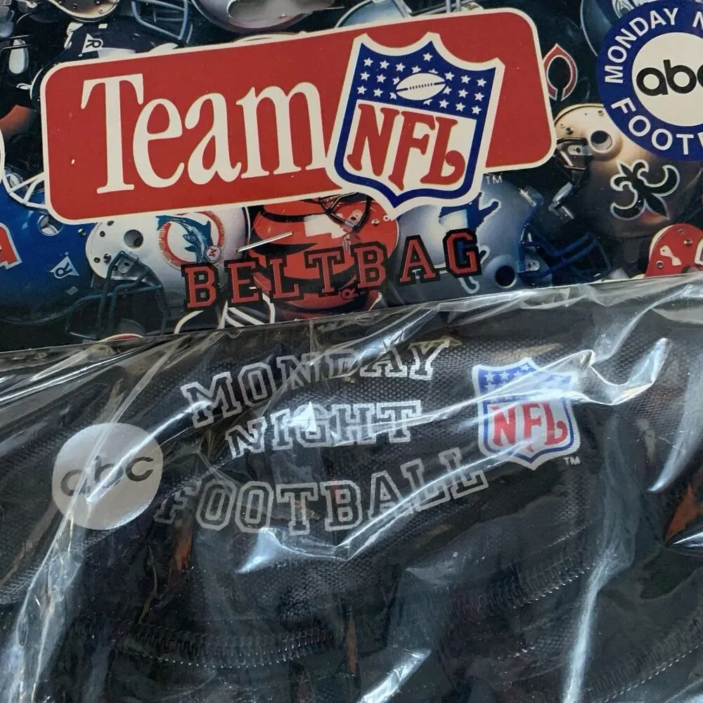 Vintage New Monday Night NFL Raiders Team Logo Travel Pack Fanny Pack